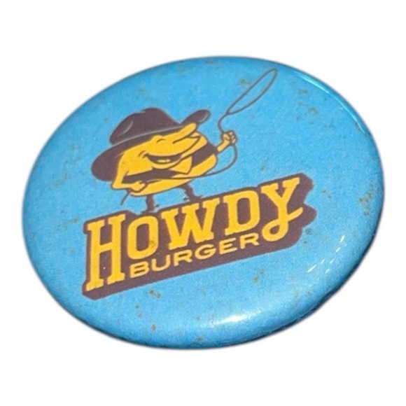Vintage Other - Vintage Howdy Burger Blue Pin